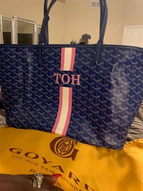 goyard personalized|cost of personalized goyard tote.